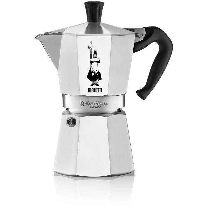 Italiaans koffiezetapparaat – BIALETTI – MOKA EXPRESS – 6 kopjes – 0,30 L – Zilver