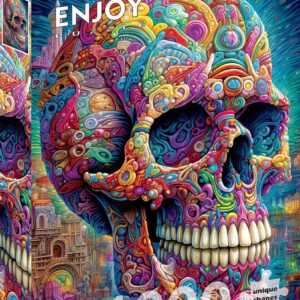 Enjoy Puzzle legpuzzel Quirky Skull | 1.000 stukjes kleurrijk en educatief spel.