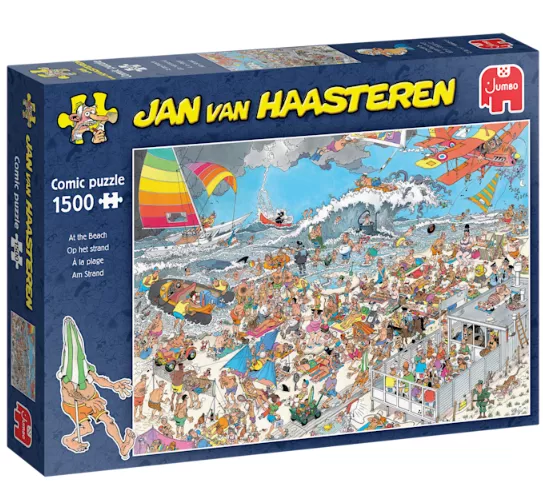 01 Augustus 2026 | Jan van Haasteren | Op het strand | 1.500 stukjes