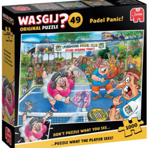 Wasgij Destiny original 49 | Paniek op de padelbaan | 1.000 stukjes