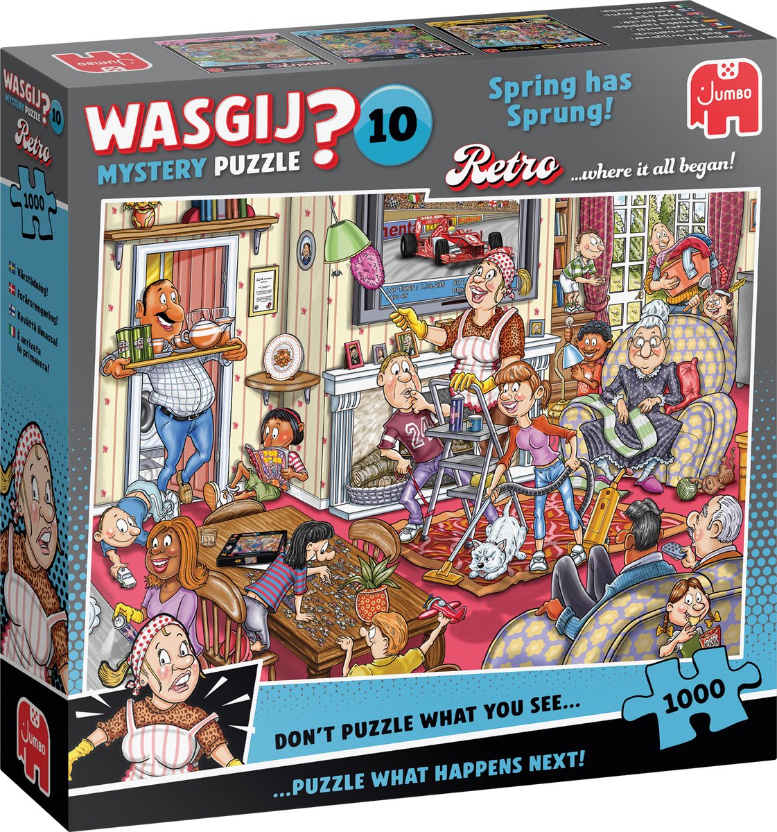 Wasgij Retro Mystery 10 | De Voorjaars-schoonmaak! | 1.000 stukjes
