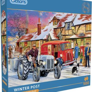 Winter Post (door Trevor Mitchell)  - Gibsons puzzels - 500 stukjes