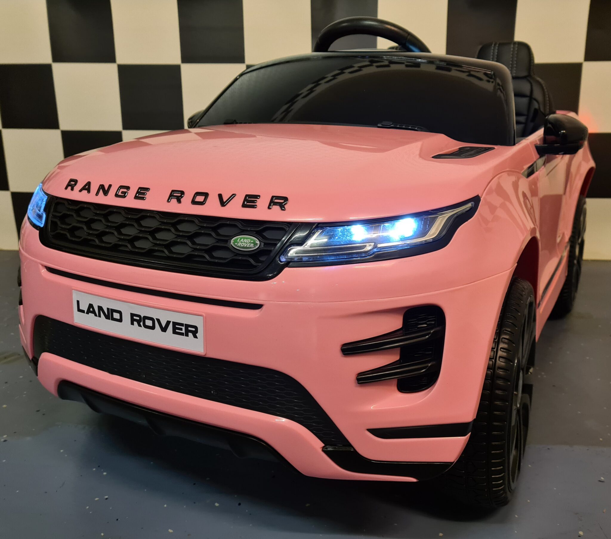 Kinderauto Range Rover Evoque roze 4×4 12V