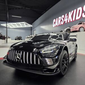 Mercedes AMG GT3 metallic zwart elektrische kinderauto