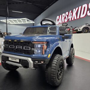 Elektrische kinderauto Ford Raptor 2-persoons 24 volt blauw