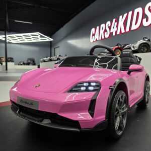 Kinderauto Porsche Taycan 2 personen 24 volt roze
