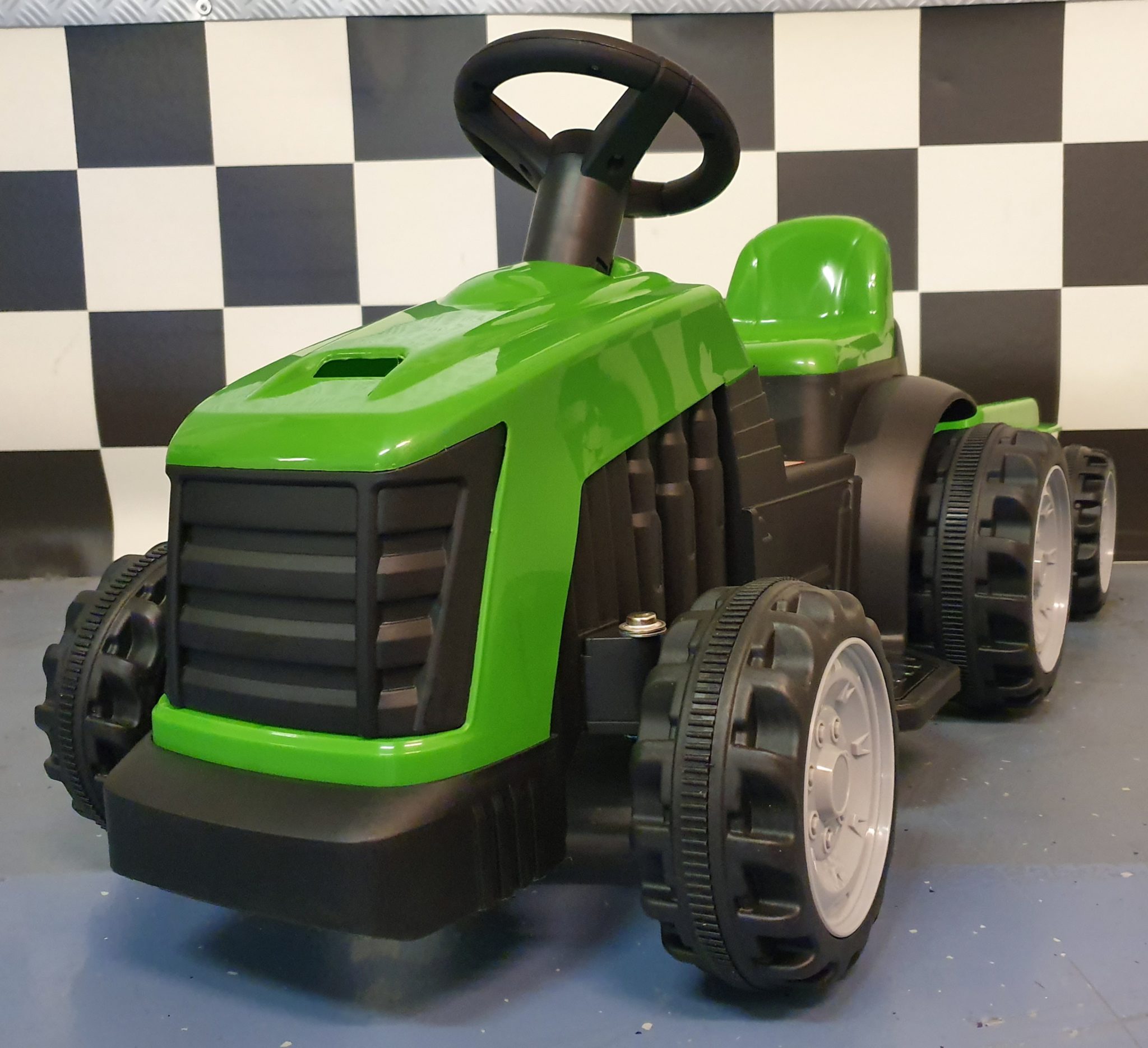 Groene elektrische kindertractor 6 volt