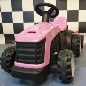 Elektrische kindertractor roze 6 volt