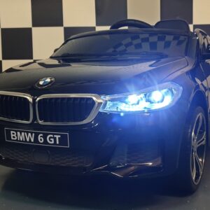 Kinderauto BMW GT 12V, zwart gelakt