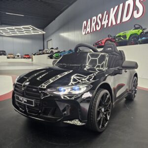 Elektrische kinderauto BMW M4 12 volt metallic zwart