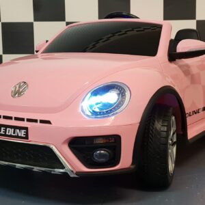 VW Kever elektrische kinderauto 12 volt roze