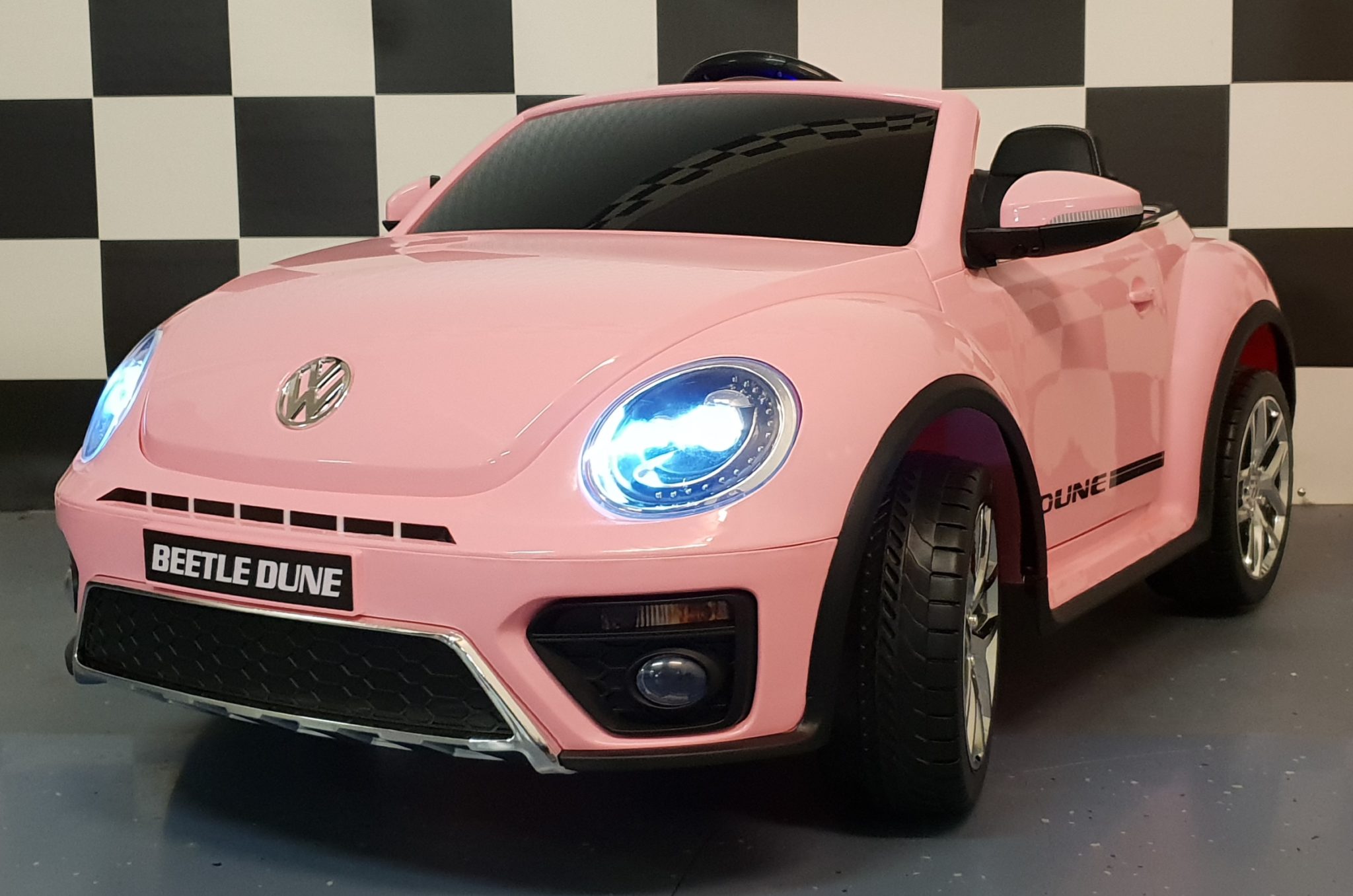 VW Kever elektrische kinderauto 12 volt roze