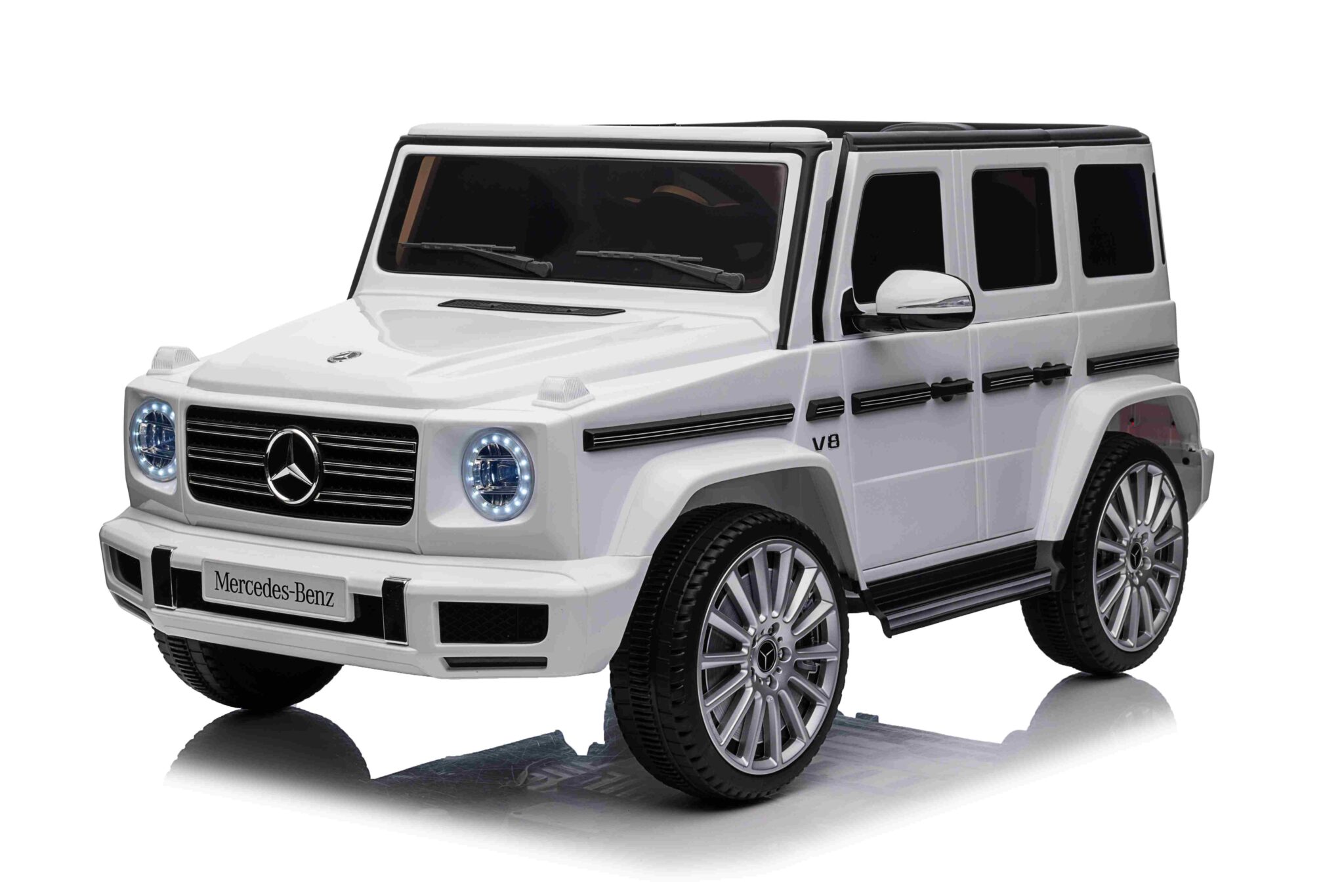 Accu-kinderauto Mercedes G500 wit 12 volt