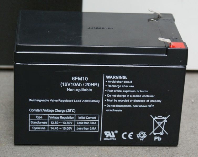 Batterij 12 volt, 10 Ah