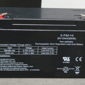 Batterij 6 volt, 10 Ah