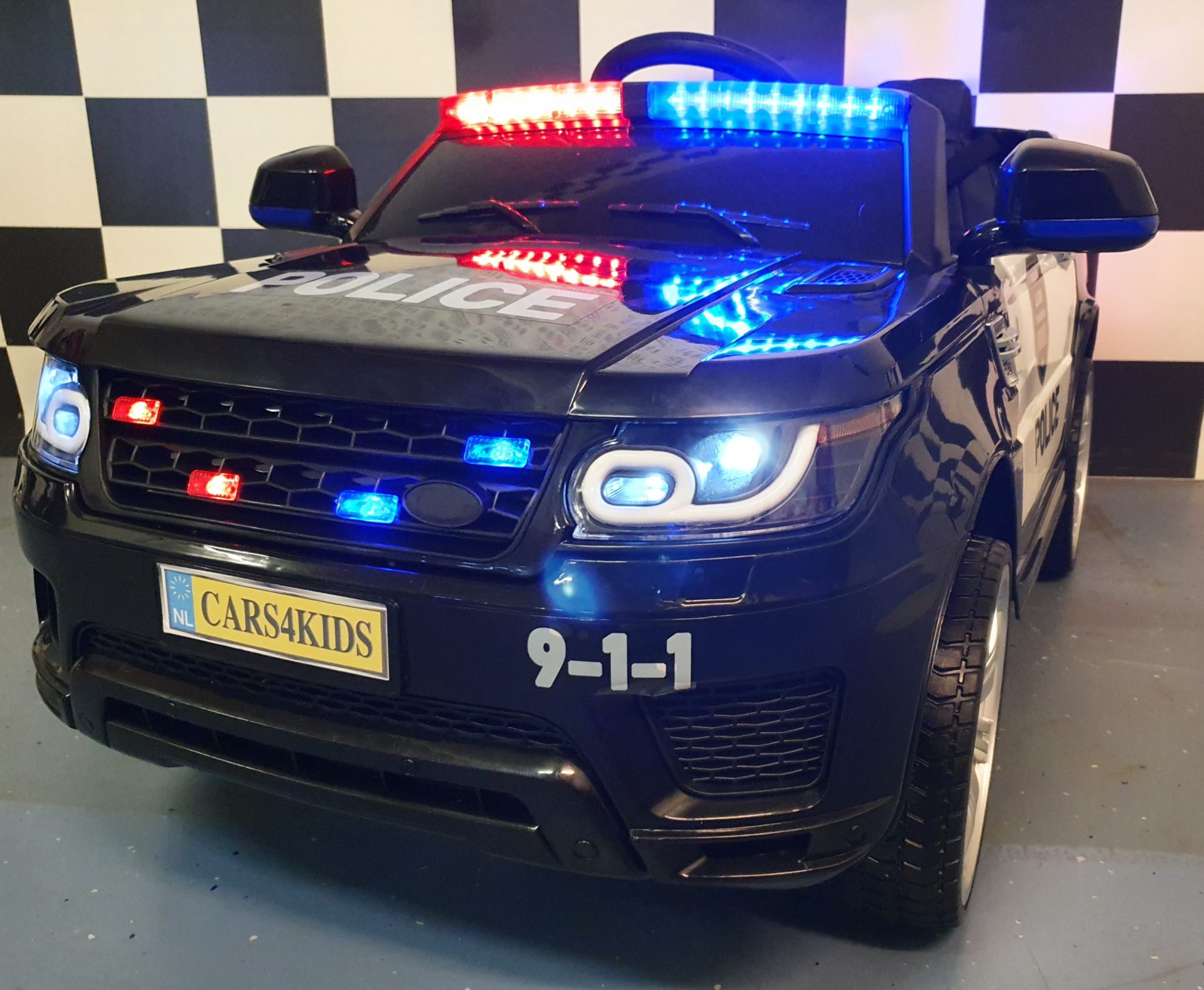 Politieauto elektrische speelgoedjeep voor kinderen 12V 2,4G RC