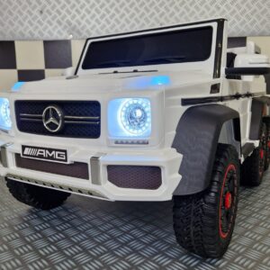 Kinderauto Mercedes G63 6x6 AMG 1-persoons wit