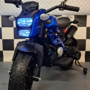 Kindermotor Grom Superbike 12 volt metallic blauw