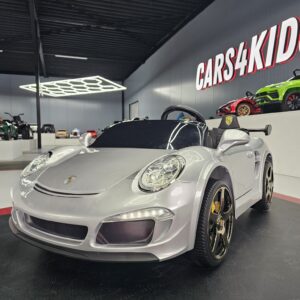 Kinderauto Porsche RUF 24 volt metallic zilver