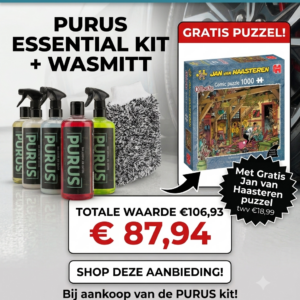Essential Kit + Microfiber washmitt + Gratis Jan van Haaasteren Oltimers, de Vrijgezel